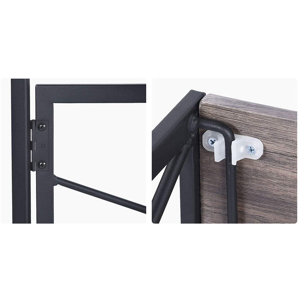 Everfurn SkyBright Folding Desk, No Assembly Required, Office Desk