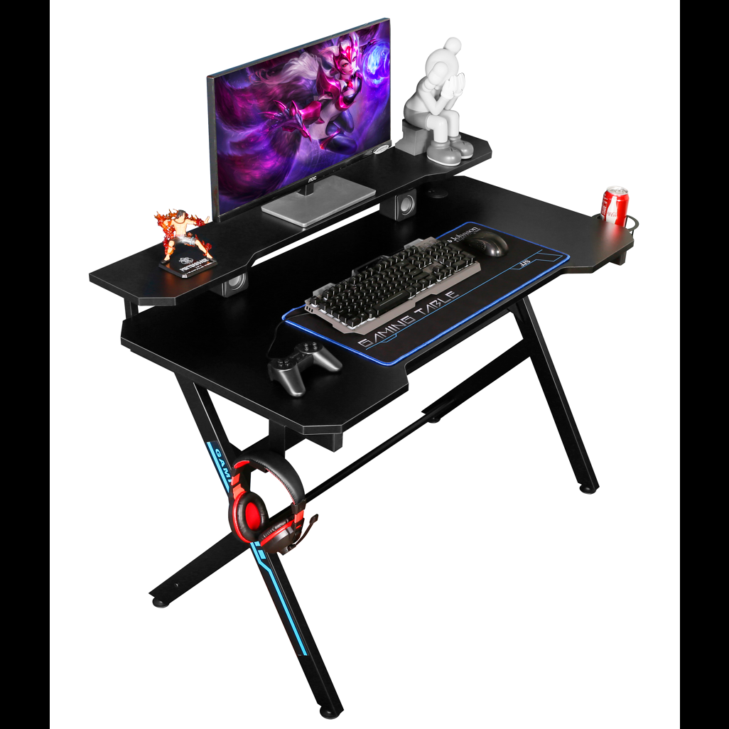 VX Gaming Donahue Gaming Desk Black, Headphone Hook CT-1913L1-BK