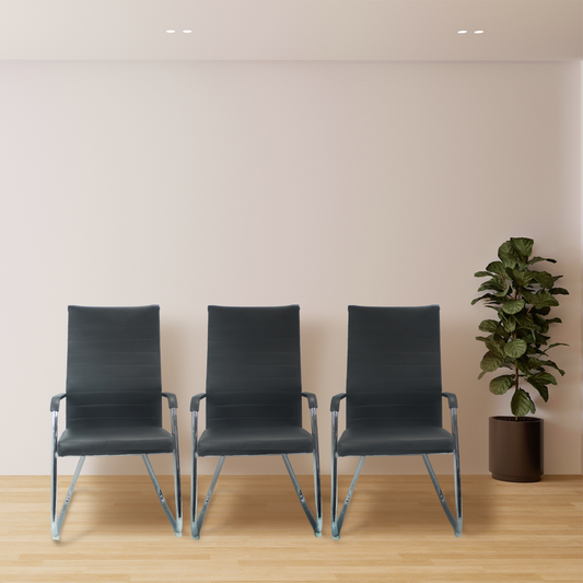 Everfurn Jupiter Large Visitors Office Chair - 2 Pack