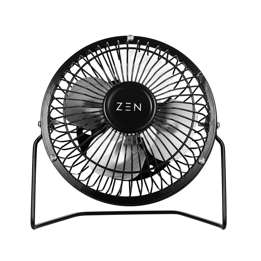 ZEN Cool series 4 inch Mini Desk Fan - Black