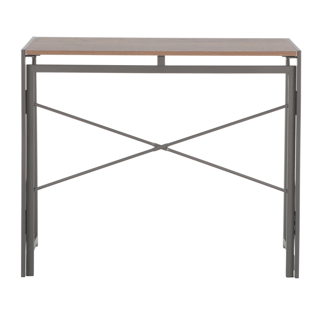 Everfurn SkyBright Folding Desk, No Assembly Required, Office Desk