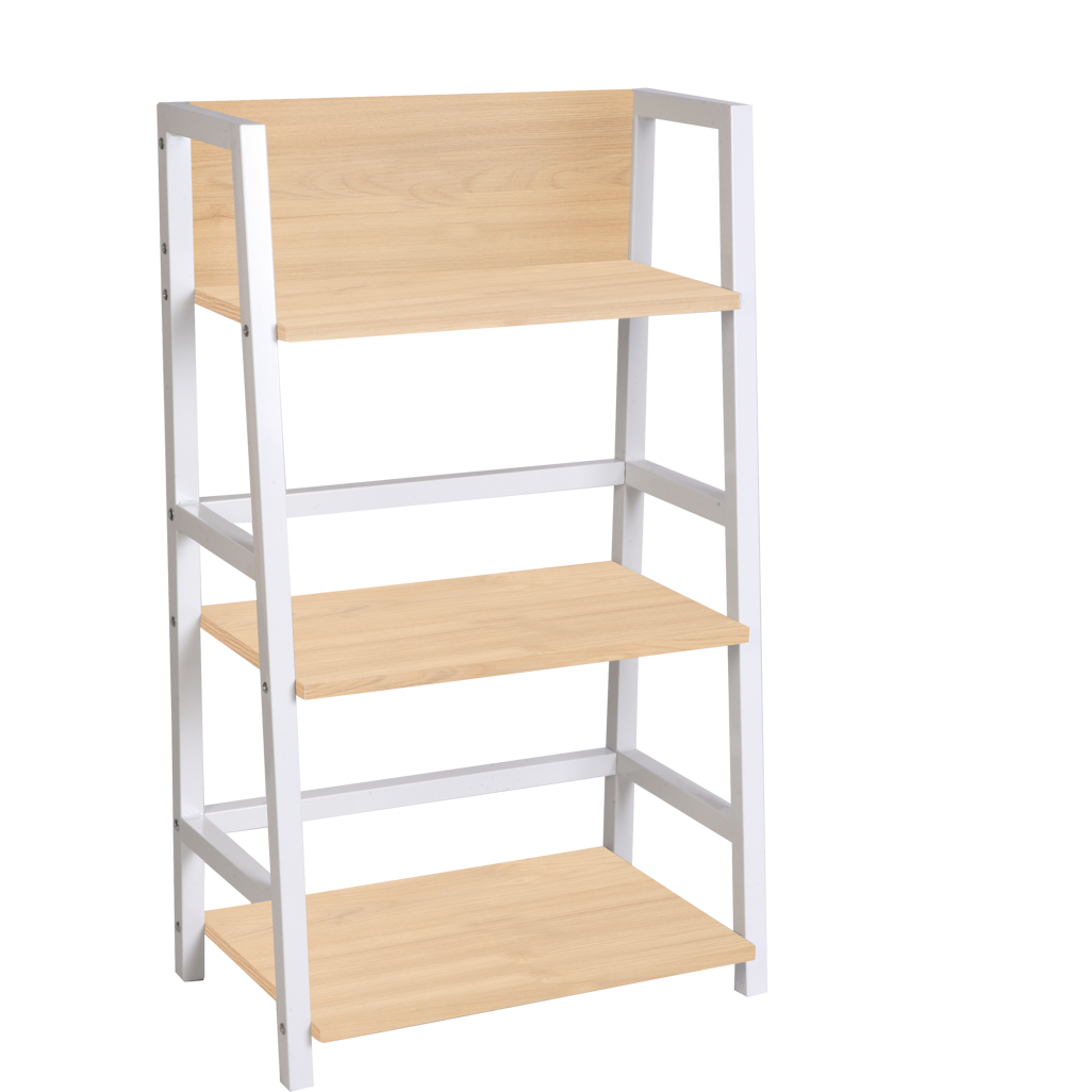 Everfurn Orchid Bookshelf with Powder Coated Steel Frame SKU: FD-BS-09