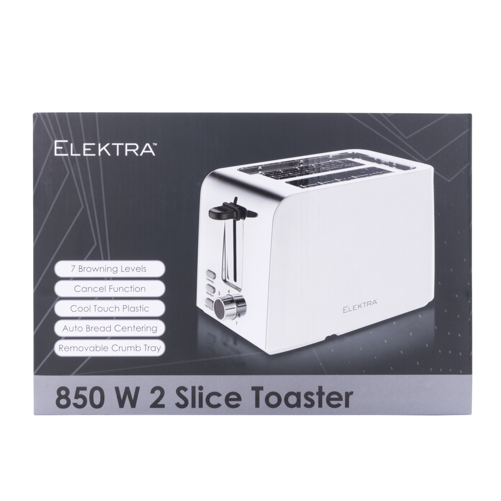 ELEKTRA - 2 SLICE TOASTER WHITE