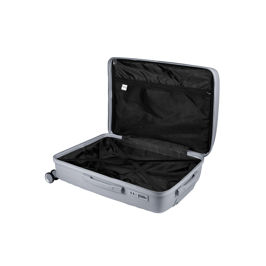 Travelwize Ripple PP 4-Wheel Spinner 55cm Luggage - Platinum