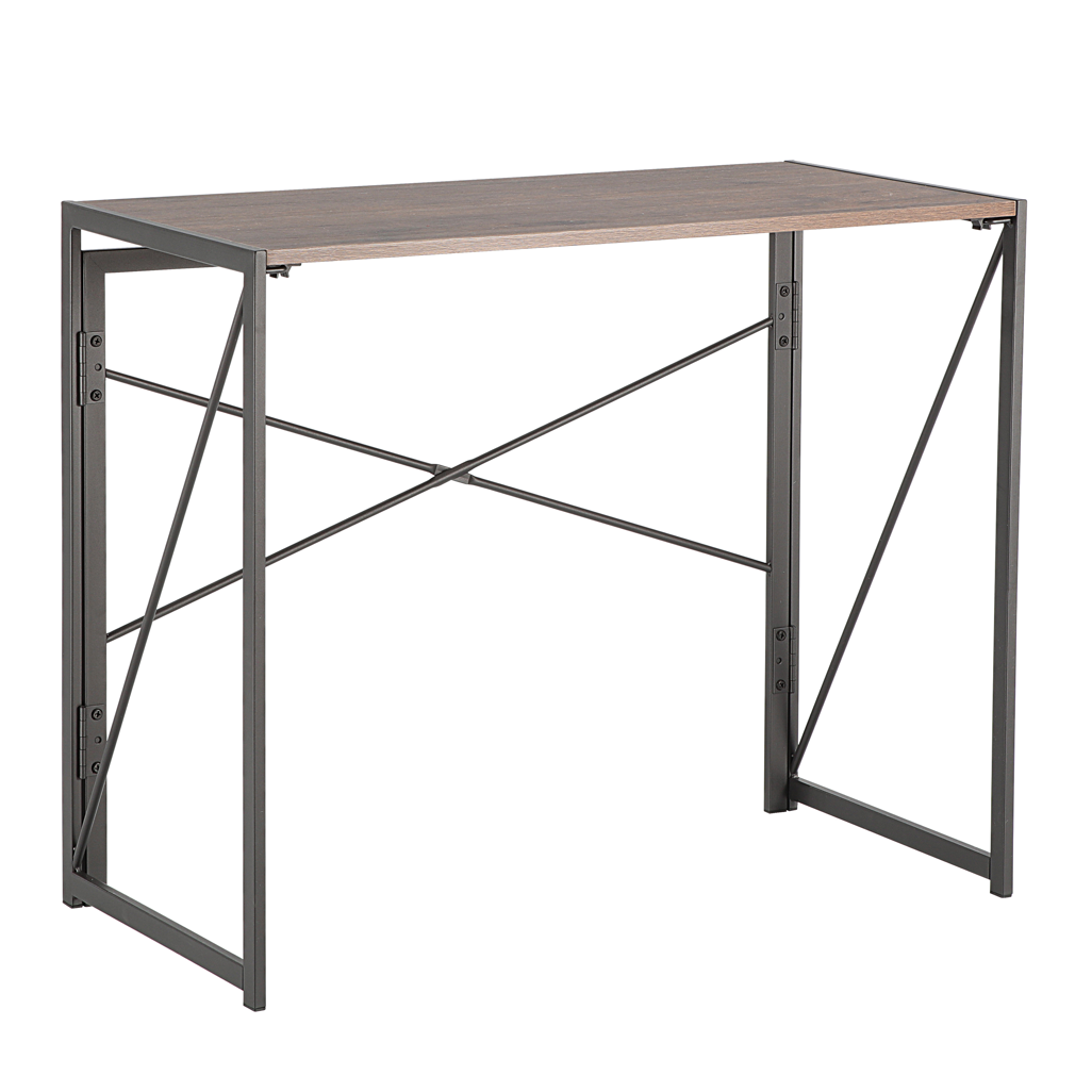 Everfurn SkyBright Folding Desk, No Assembly Required, Office Desk