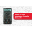 Sharp EL-738 XTB - Advanced Financial Calculator NEW DESIGN