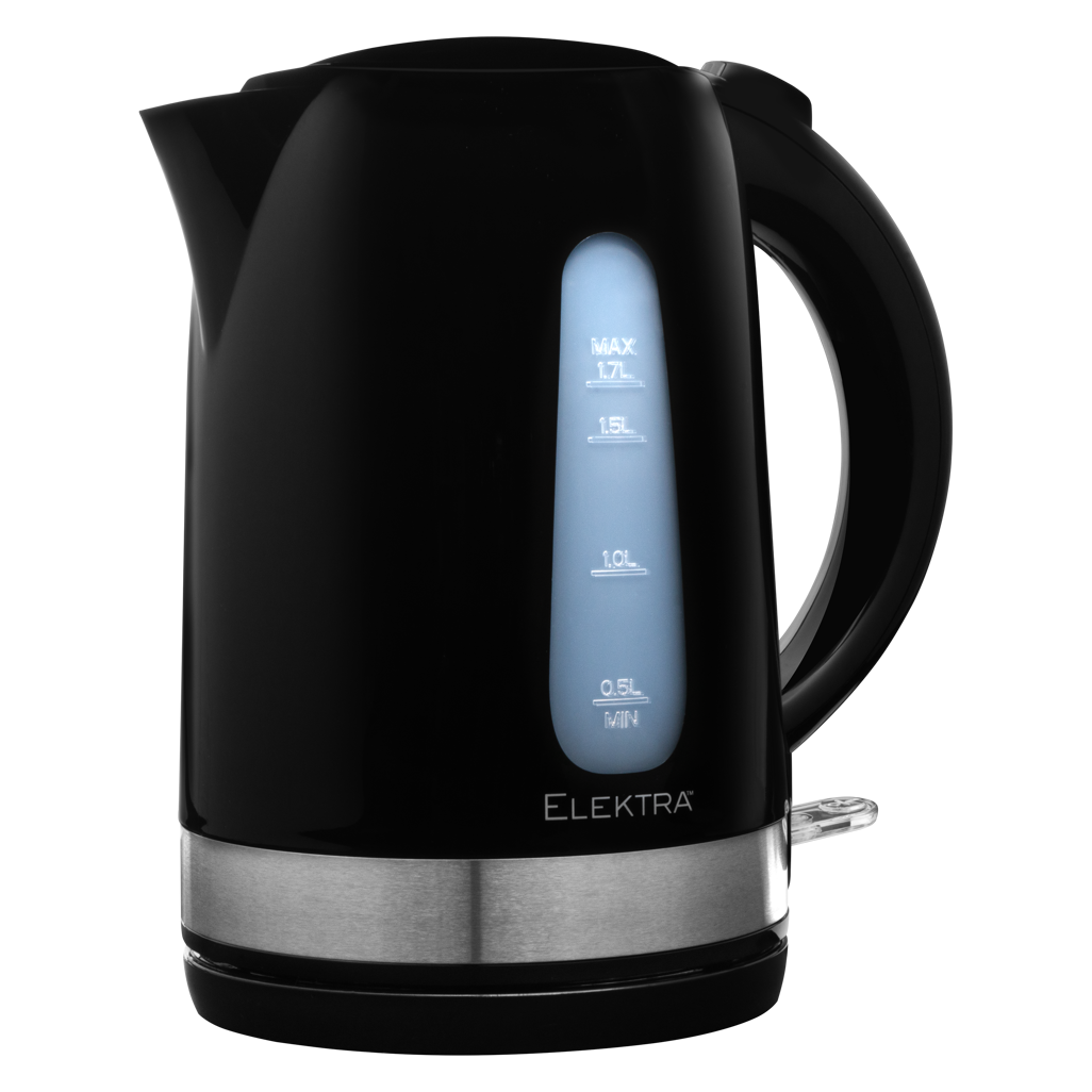 ELEKTRA - 1.7L PLASTIC KETTLE BLACK