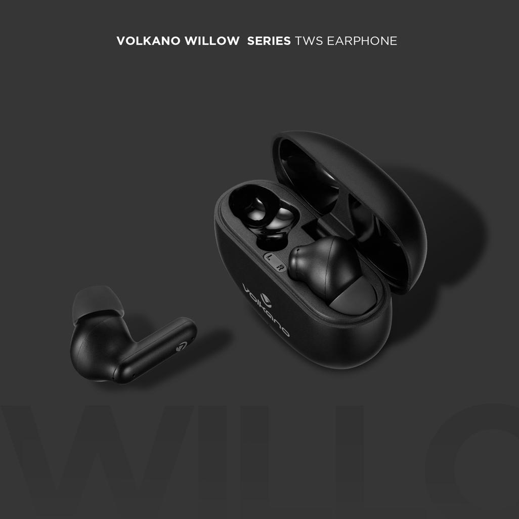 Volkano Willow True Wireless Earphones - Black