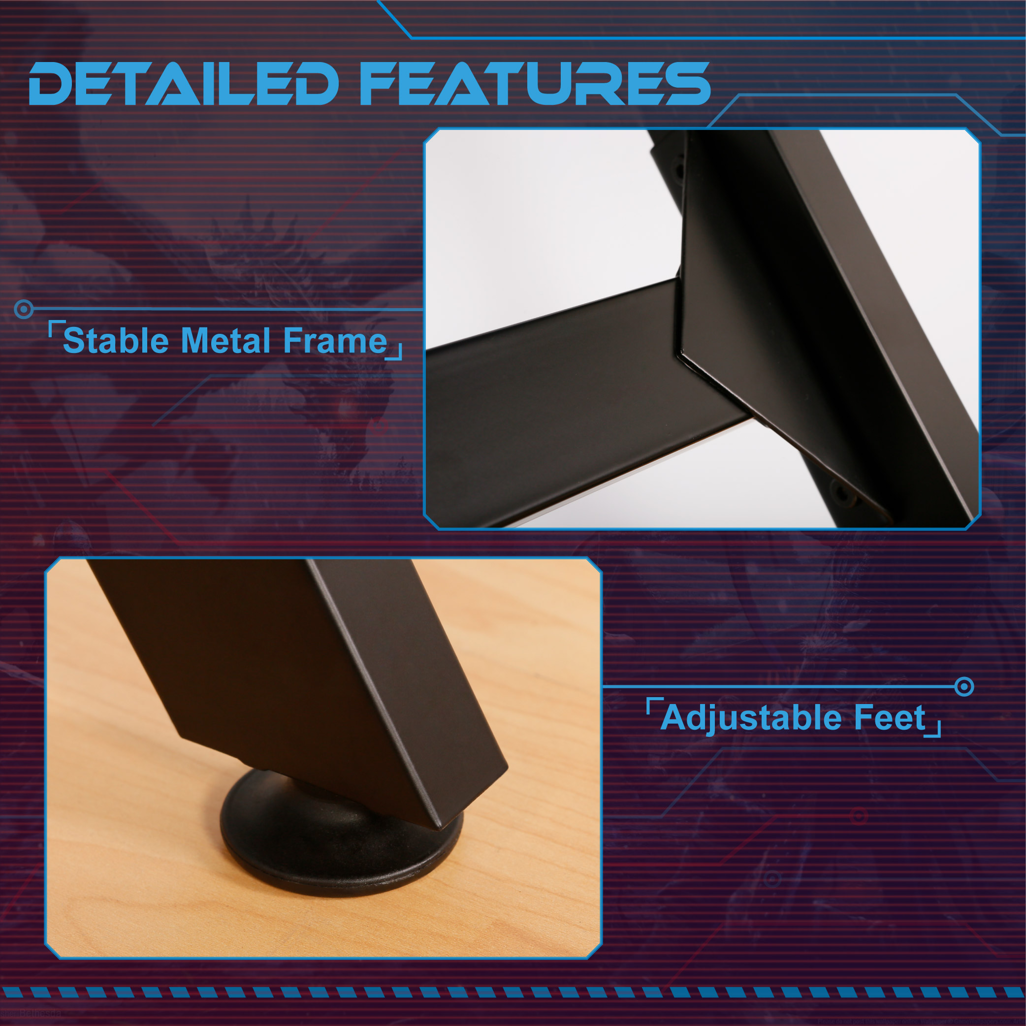 VX Gaming Donahue Gaming Desk Black, Headphone Hook CT-1913L1-BK