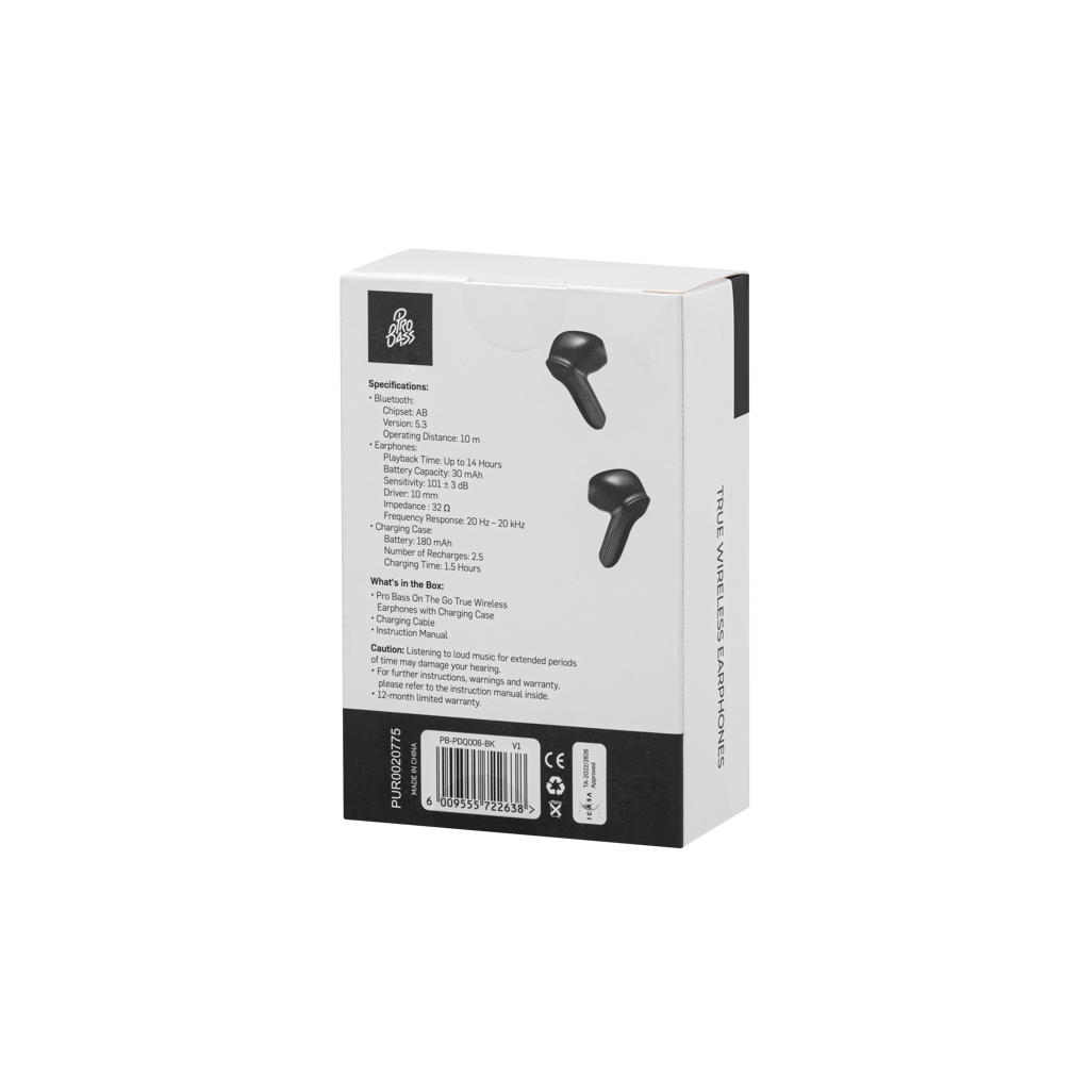 Pro Bass On The Go TWS Earphone