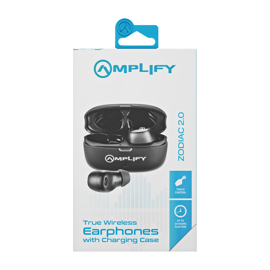 Amplify Zodiac 2.0 Series TWS Earphones - Black SKU: AM-1124-BK[V2]