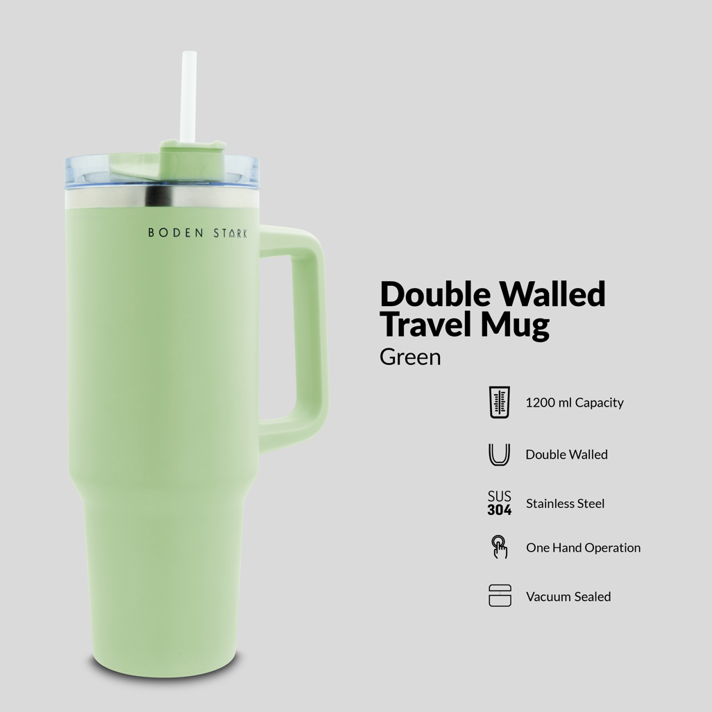 Boden Stark 1200ml Travel Mug green