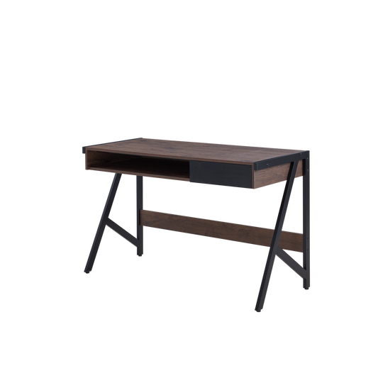 Calantra Office Desk with Drawer and Storage Compartment
