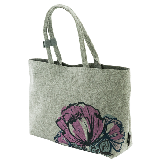Totes Babe Peony Diaper Tote Grey
