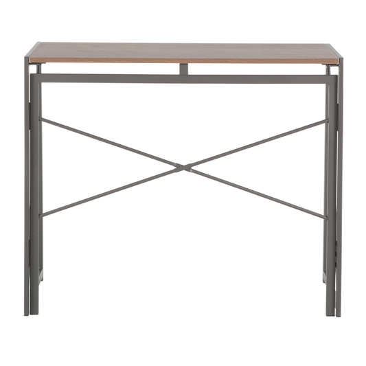 Everfurn SkyBright Folding Desk, No Assembly Required, Office Desk