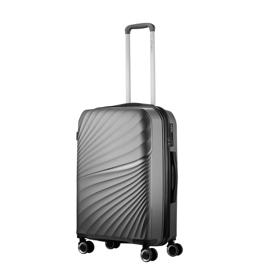 Travelwize Quartz PP 55cm 4-Wheel Spinner Luggage - Silver