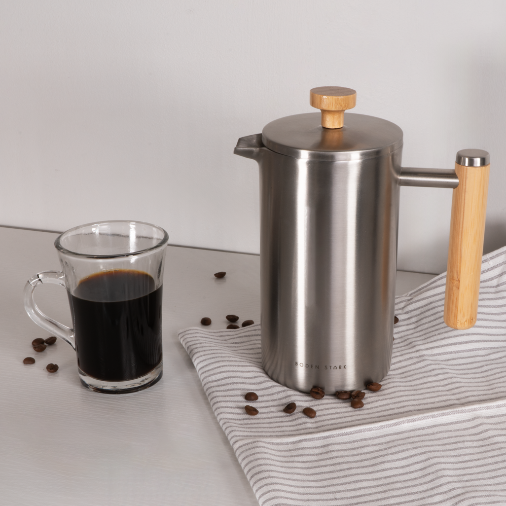 Boden Stark 700ml Stainless Steel Double Walled French Press