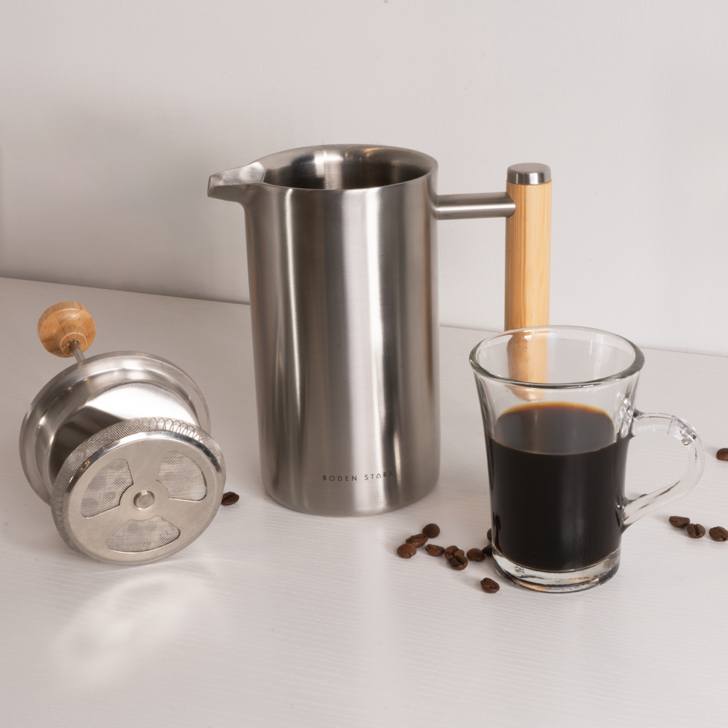 Boden Stark 700ml Stainless Steel Double Walled French Press