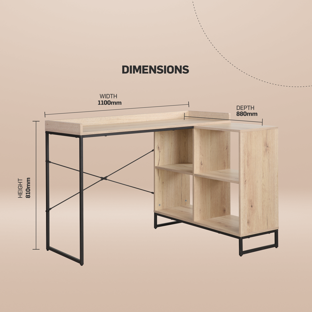 Everfurn Magma Office Desk