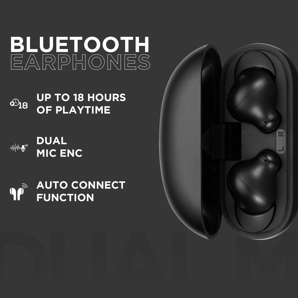 Volkano Willow True Wireless Earphones - Black