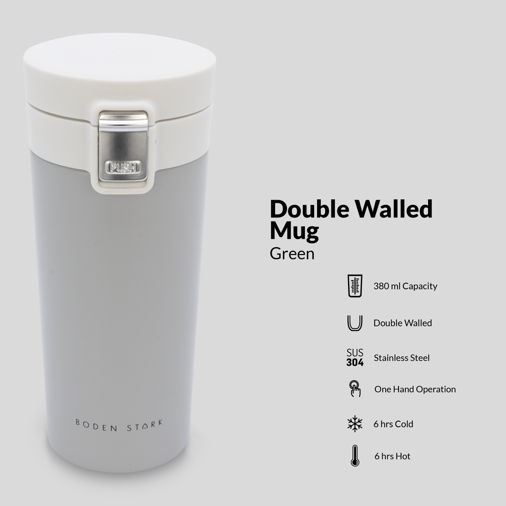 Boden Stark 380ml travel mug Grey